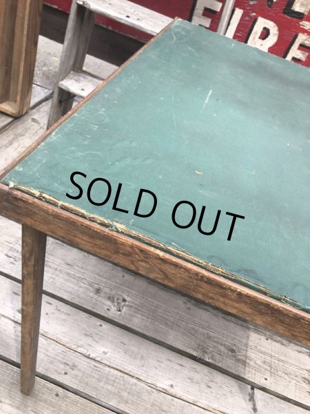 画像9: Vintage Wood Folding Table (C089) (9)