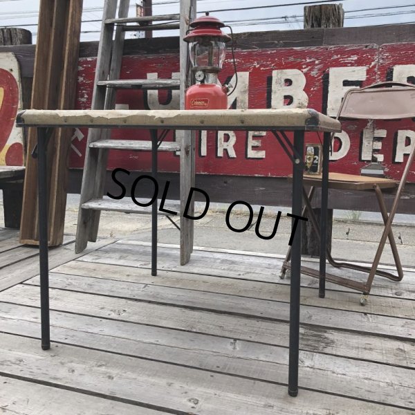 画像3: Vintage Metal Folding Table (C080) (3)