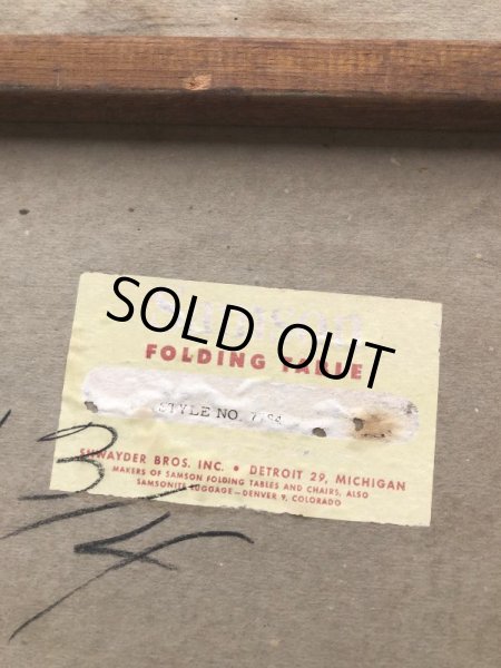 画像16: Vintage Metal Folding Table (C081) (16)