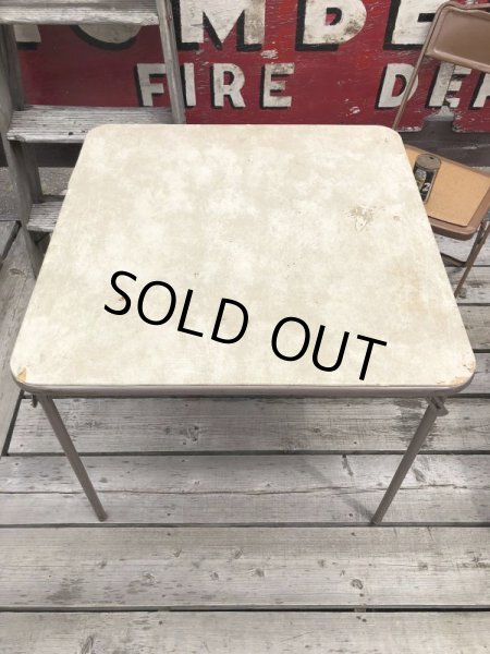 画像4: Vintage Metal Folding Table (C085) (4)