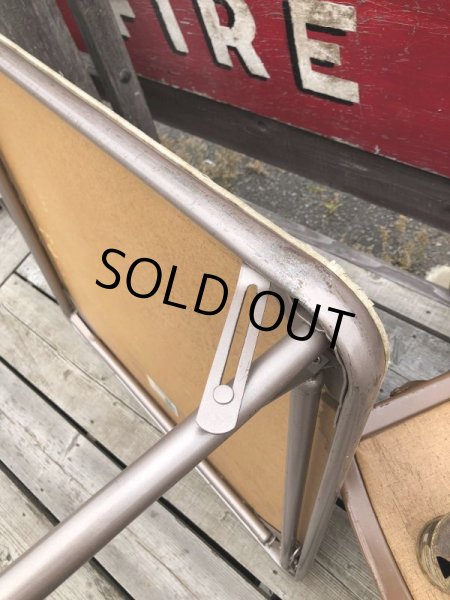 画像17: Vintage Metal Folding Table (C085) (17)