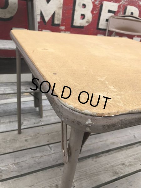 画像5: Vintage Metal Folding Table (C084) (5)