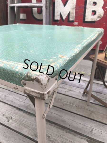 画像9: Vintage Metal Folding Table (C083) (9)