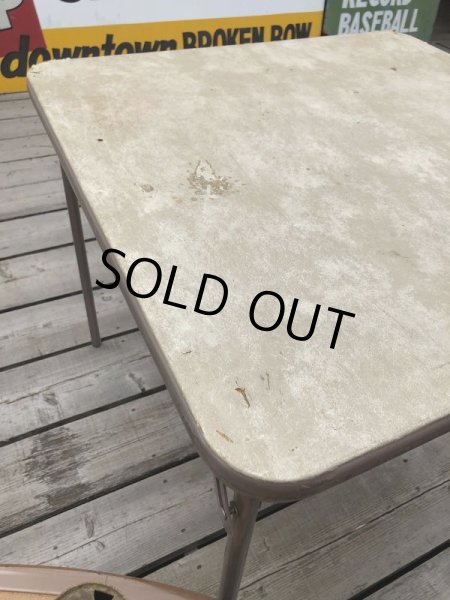 画像7: Vintage Metal Folding Table (C085) (7)