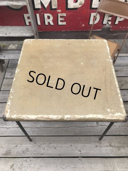 画像9: Vintage Metal Folding Table (C080) (9)