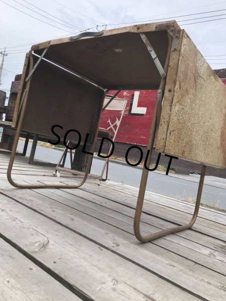 画像16: Vintage Metal Folding Table (C090) (16)