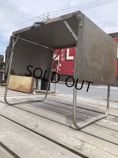 画像17: Vintage Metal Folding Table (C091) (17)