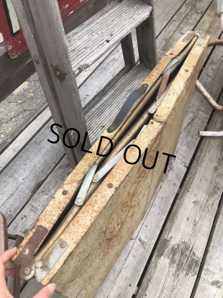 画像6: Vintage Metal Folding Table (C090) (6)