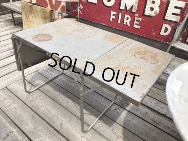 画像14: Vintage Metal Folding Table (C091) (14)