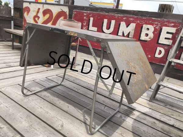 画像15: Vintage Metal Folding Table (C091) (15)