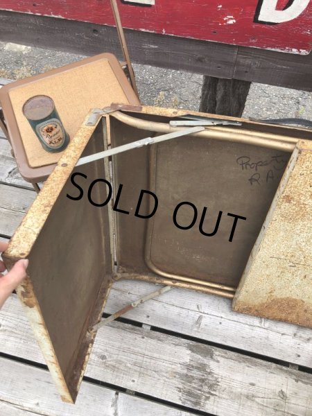 画像8: Vintage Metal Folding Table (C090) (8)