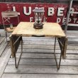 画像2: Vintage Metal Folding Table (C090) (2)