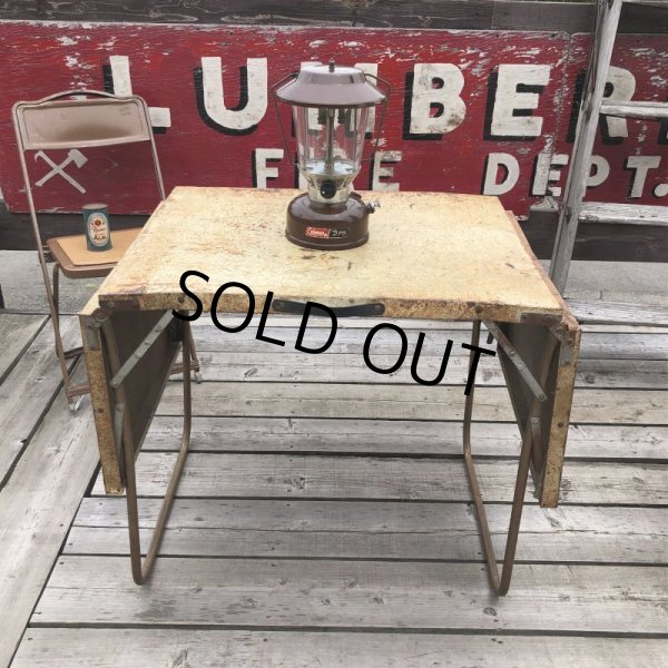 画像2: Vintage Metal Folding Table (C090) (2)