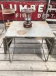 画像2: Vintage Metal Folding Table (C091) (2)