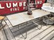 画像1: Vintage Metal Folding Table (C091) (1)