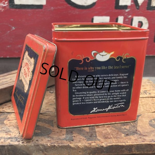 画像3: Vintage Tin Can LIPTON TEA (B929) (3)