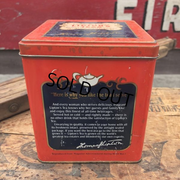 画像5: Vintage Tin Can LIPTON TEA (B929) (5)