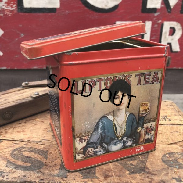 画像4: Vintage Tin Can LIPTON TEA (B929) (4)