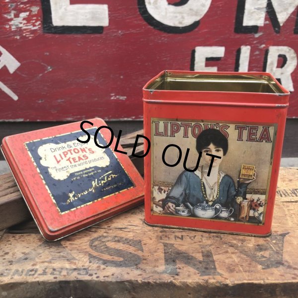 画像2: Vintage Tin Can LIPTON TEA (B929) (2)