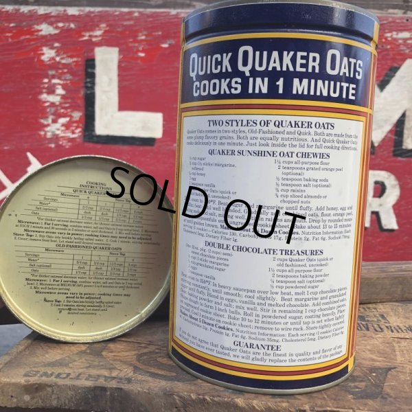 画像3: Vintage Tin Can QUICK QUAKER OATS 1990 (B936) (3)