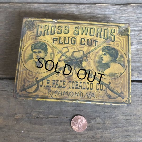 画像9: Vintage Can CROSS SWORDS Tobacco (C106) (9)