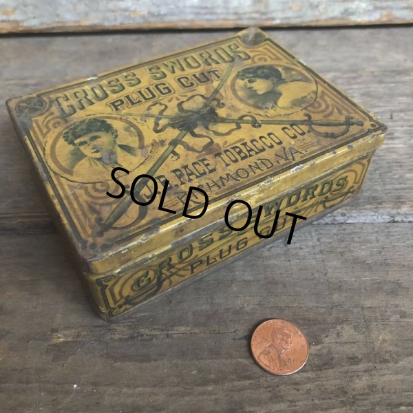 画像2: Vintage Can CROSS SWORDS Tobacco (C106) (2)