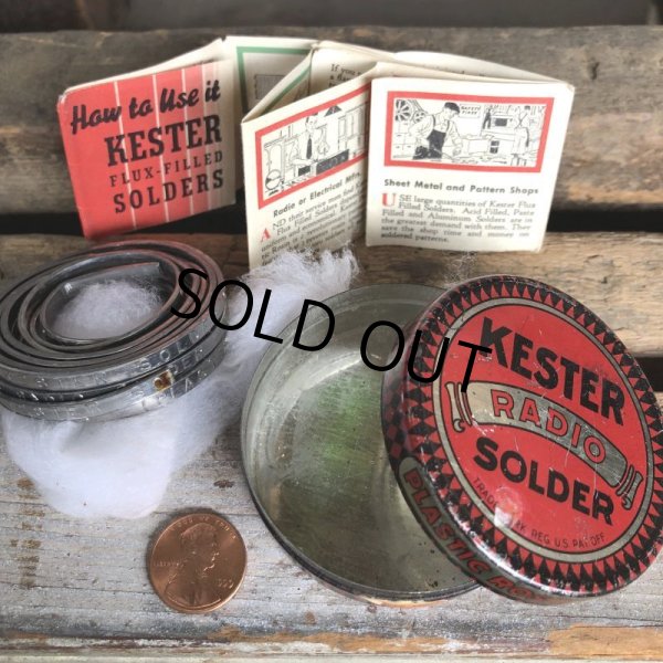 画像2: Vintage Can KESTER RADIO SOLDER (C093) (2)