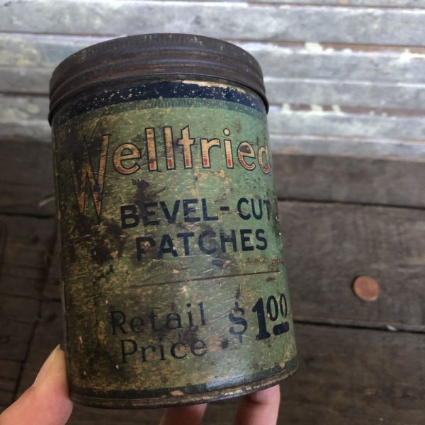 画像5: Vintage Can Welltried Bevel-Cut Patches (C110) (5)