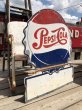 画像7: Vintage Mexican Pepsi Cola Bottle Cap Metal Store Sign (C103) (7)