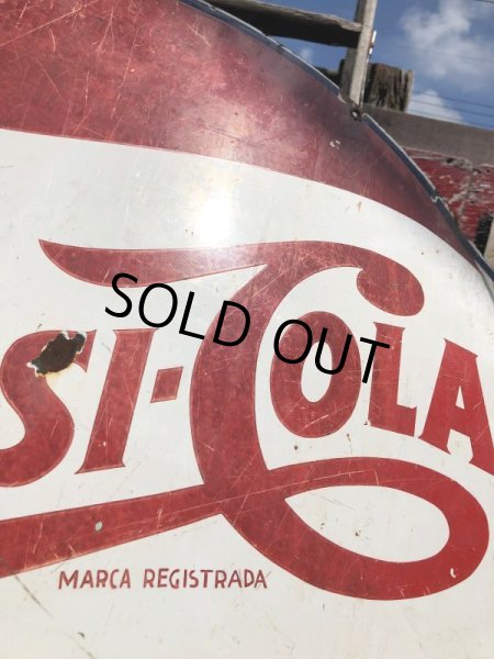 画像3: Vintage Mexican Pepsi Cola Bottle Cap Metal Store Sign (C103) (3)