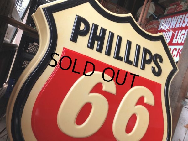 画像12: 【店舗引き取り限定】 Vintage Original PHILLIPS 66 Gas Station Lighted Sign Huge (C107) (12)