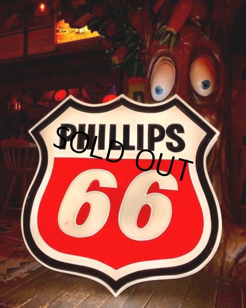 画像16: 【店舗引き取り限定】 Vintage Original PHILLIPS 66 Gas Station Lighted Sign Huge (C107) (16)