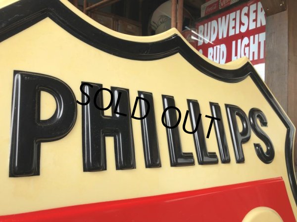 画像11: 【店舗引き取り限定】 Vintage Original PHILLIPS 66 Gas Station Lighted Sign Huge (C107) (11)