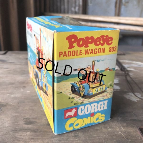 画像2: 60s Vintage Popeye CORGI Comics Die-cast Paddle Wagon (C110) (2)