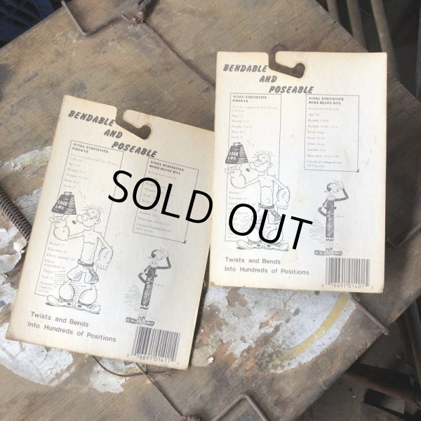 画像2: 80s Vintage Popeye Bendable Set (C109) (2)