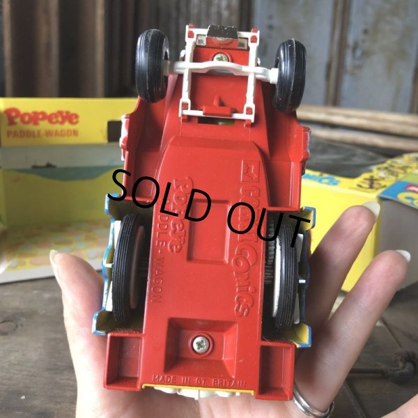 画像15: 60s Vintage Popeye CORGI Comics Die-cast Paddle Wagon (C110) (15)