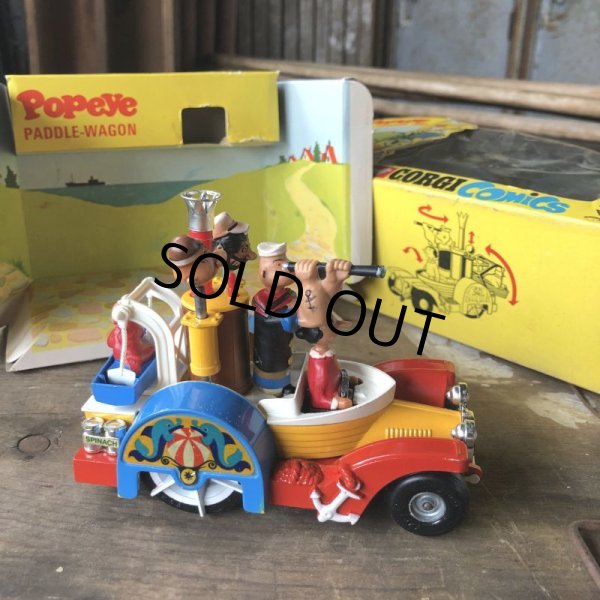 画像11: 60s Vintage Popeye CORGI Comics Die-cast Paddle Wagon (C110) (11)