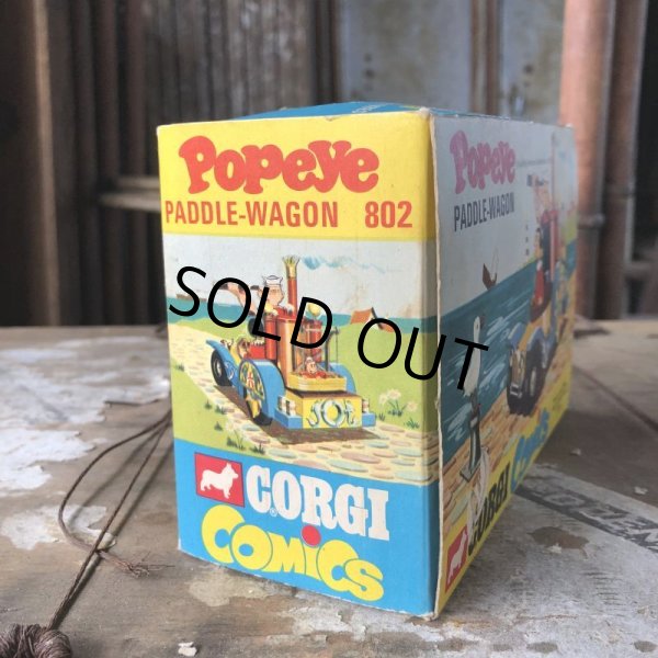 画像4: 60s Vintage Popeye CORGI Comics Die-cast Paddle Wagon (C110) (4)