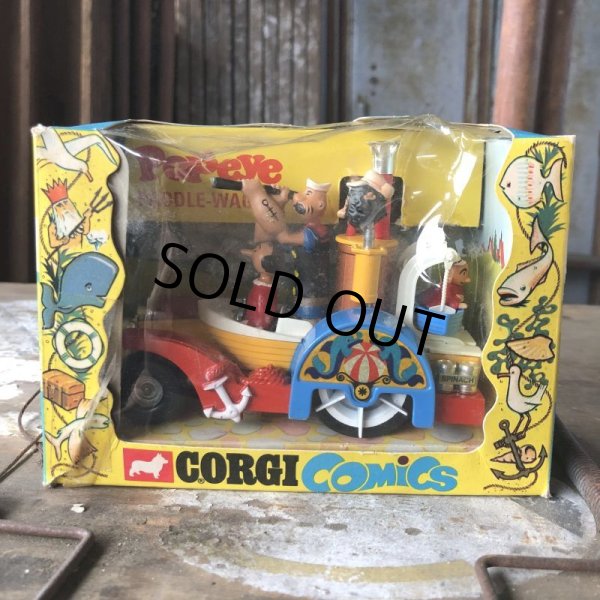 画像18: 60s Vintage Popeye CORGI Comics Die-cast Paddle Wagon (C110) (18)