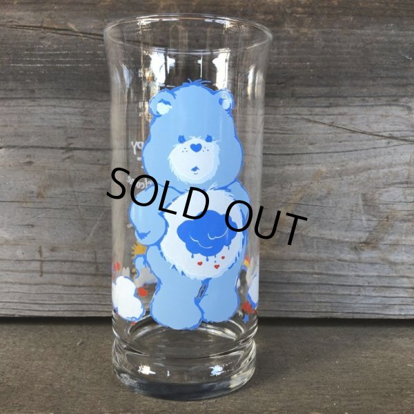 画像1: 80s Vintage Glass Pizza Hut Care Bear Grumpy (C130) (1)