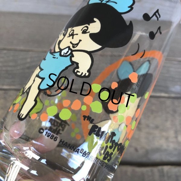画像6: 80s Vintage Glass Pizza Hut Flintstone Kids Betty (C122) (6)