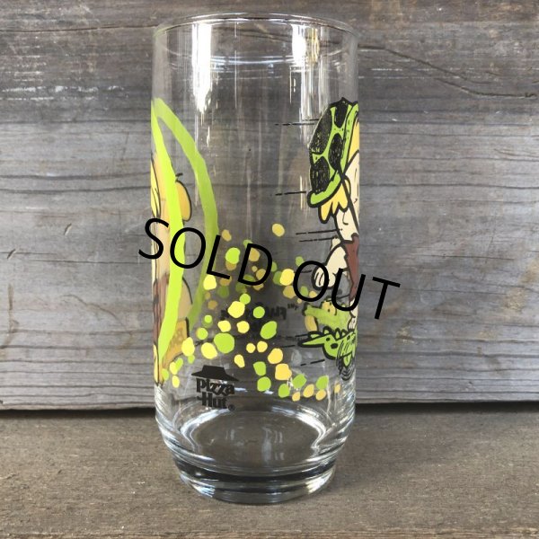 画像2: 80s Vintage Glass Pizza Hut Flintstone Kids Barney (C121) (2)