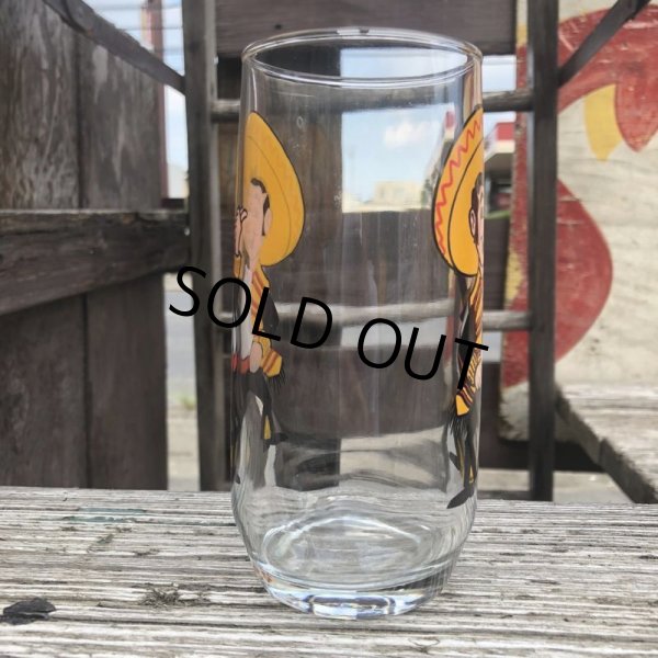 画像2: 70s Vintage Glass Pancho's Meican Restaurant (C139) (2)