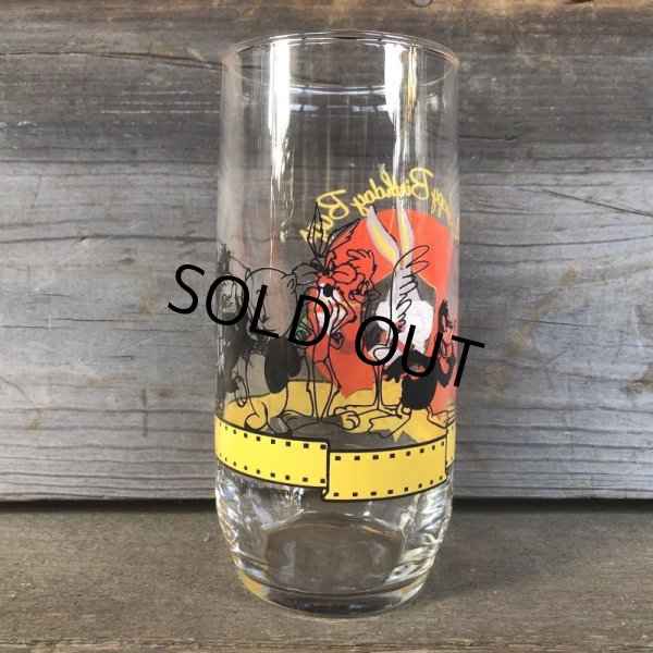 画像3: 90s Vintage Glass Looney Tunes 50th Happy Birthday Bugs (C125) (3)