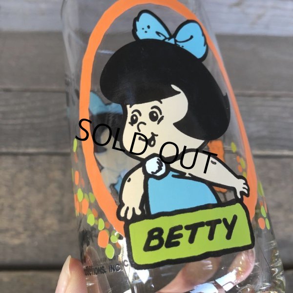 画像7: 80s Vintage Glass Pizza Hut Flintstone Kids Betty (C122) (7)