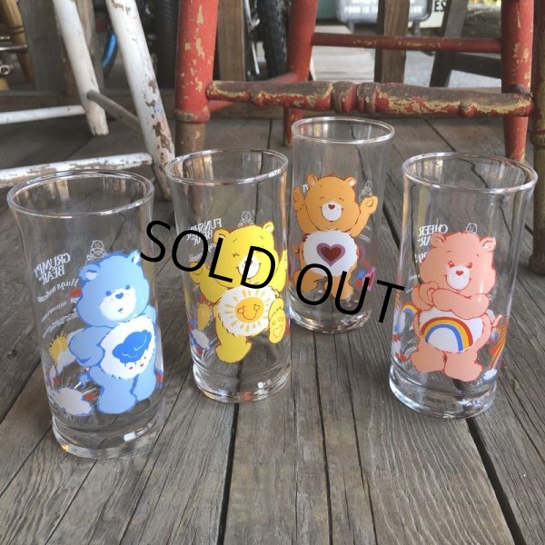 画像7: 80s Vintage Glass Pizza Hut Care Bear Funshine (C128) (7)