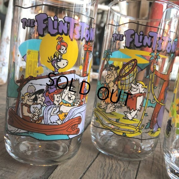 画像7: 90s Vintage Glass Hardee's Flintstones (C123) (7)