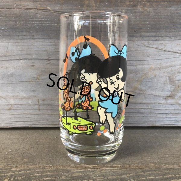画像3: 80s Vintage Glass Pizza Hut Flintstone Kids Betty (C122) (3)