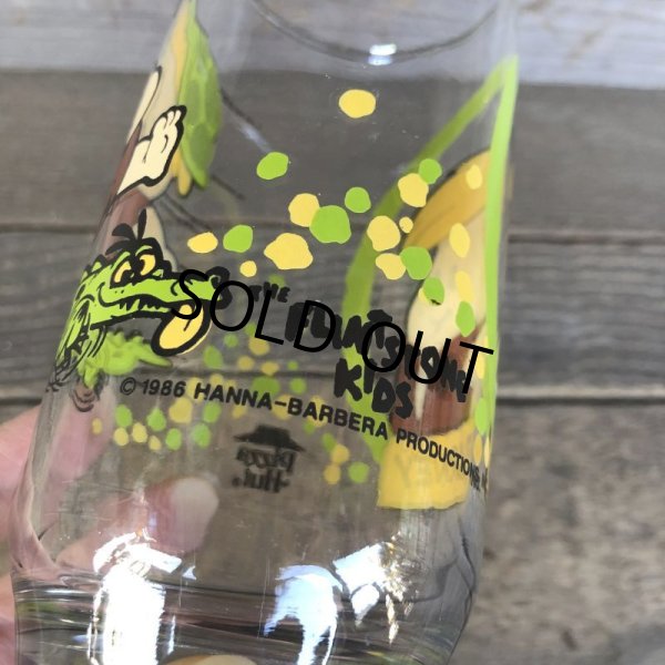 画像4: 80s Vintage Glass Pizza Hut Flintstone Kids Barney (C121) (4)