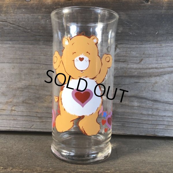 画像1: 80s Vintage Glass Pizza Hut Care Bear Tenderheart (C131) (1)